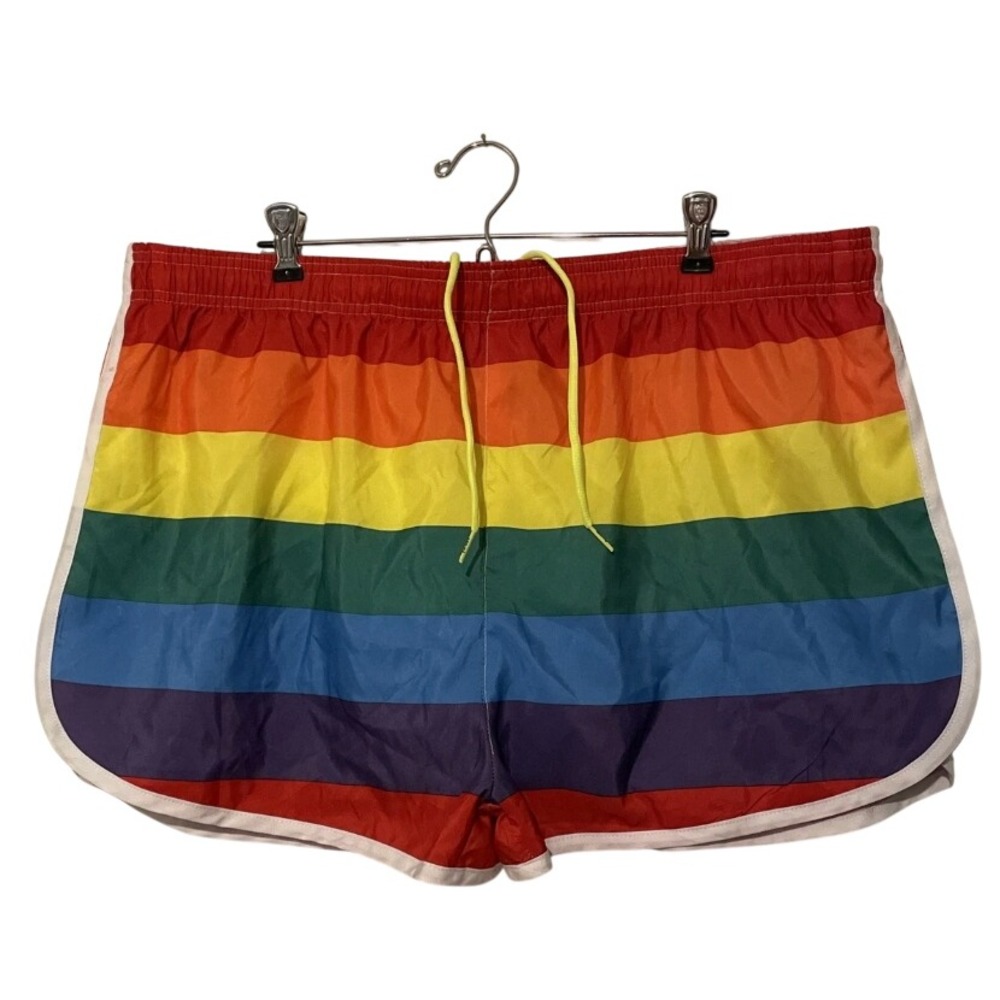 Uzzi Amphibious Gear Activewear Swim‎ Trunks Uni LG Rainbow Pride Dolphin Shorts